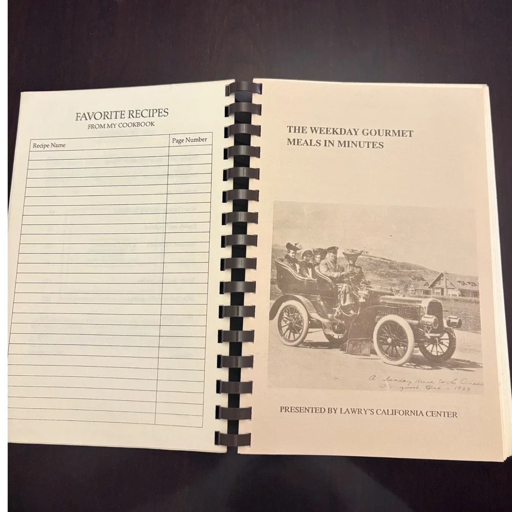 Cultural Heritage Cookbook 1989 Crescenta Valley California Community Recipes CV